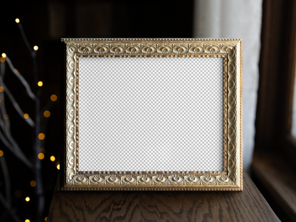 Ten by Eight Gold Frame Mockup
